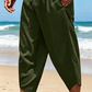 Pantaloni capri casual de tip harem pentru bărbați