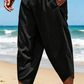 Pantaloni capri casual de tip harem pentru bărbați