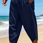 Pantaloni capri casual de tip harem pentru bărbați