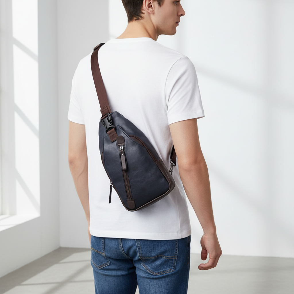 Men's Bag Worn - Studio Side Rear