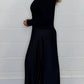 🔥 Rochie plisată elegantă și elegantă cu un decolteu rotund-11
