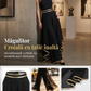 🎉Oferte speciale de sărbători❤️Pantaloni eleganti, cu talie largă și croială lejeră, cu ornamente aurii