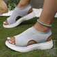 👡🌬️ Women's Breathable Knit Platform Sandals – Lightweight and Soft ✨