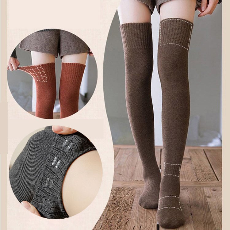 🧦Șosete îngroșate peste genunchi – Combinația perfectă de căldură și stil-2
