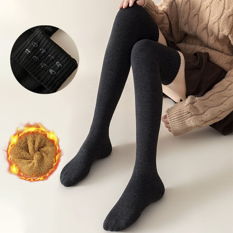 🧦Șosete îngroșate peste genunchi – Combinația perfectă de căldură și stil-3