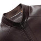 Bărbați cald Plush Lining jacheta de piele Coat-7
