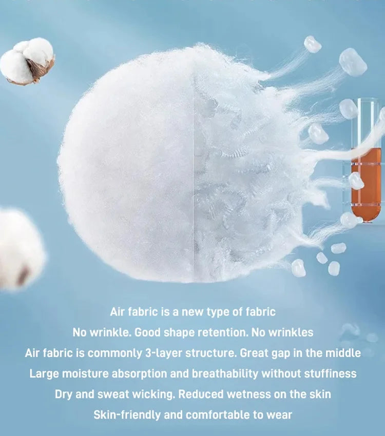💥Reducere de 50%😍Pantaloni cu talie elastică din bumbac cu picior lat-9