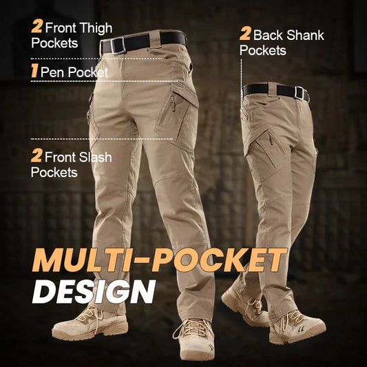 👖⚡ Pantaloni tactici – Țesătură rezistentă, buzunare multiple & genunchi întăriți | Vânătoare, camping, muncă & outdoor 🎒🧗