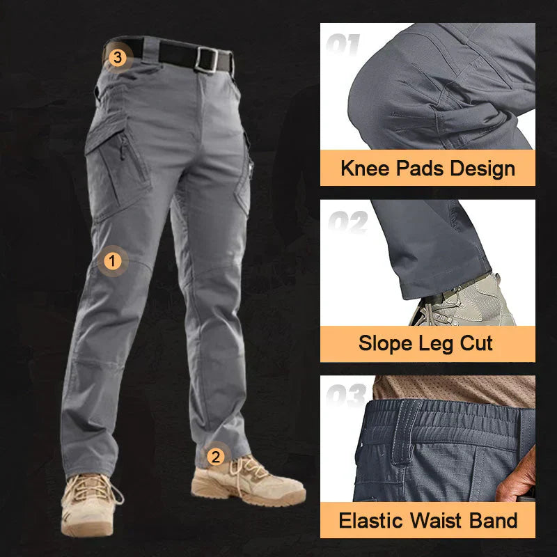 👖⚡ Pantaloni tactici – Țesătură rezistentă, buzunare multiple & genunchi întăriți | Vânătoare, camping, muncă & outdoor 🎒🧗-4