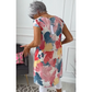 👗Rochie lejeră, lungime până la genunchi, cu imprimeu fluturi