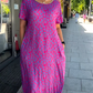 👗 Rochie Florală pentru Mărimi Mari în Violet-1
