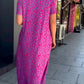 👗 Rochie Florală pentru Mărimi Mari în Violet-2