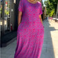 👗 Rochie Florală pentru Mărimi Mari în Violet-6
