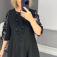 👗【M-3XL】Rochie florală cu mânecă lungă-3