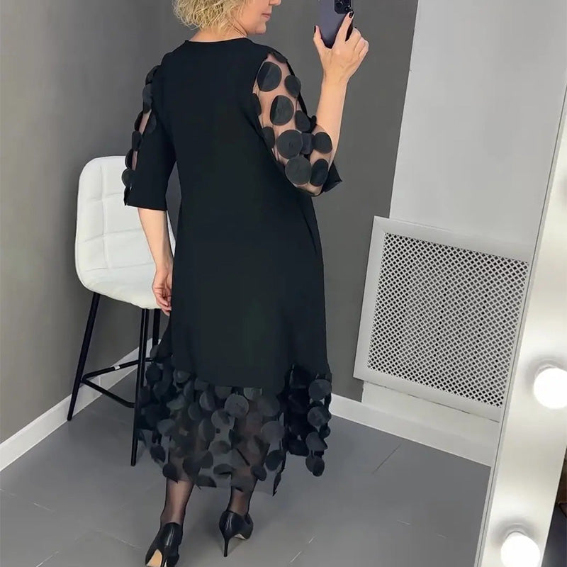👗【M-3XL】Rochie florală cu mânecă lungă-2