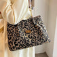 🔥Capacitate mare Tote sac cu imprimare leopard-2