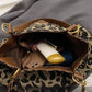 🔥Capacitate mare Tote sac cu imprimare leopard-3