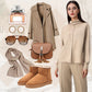 🔥Ofertă limitată - Set casual din două piese pentru femei, din tricot larg-5