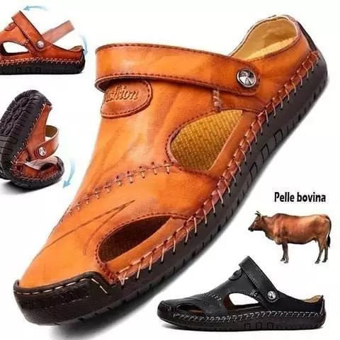 🐂Bărbați în aer liber Moccasin Sandale-1