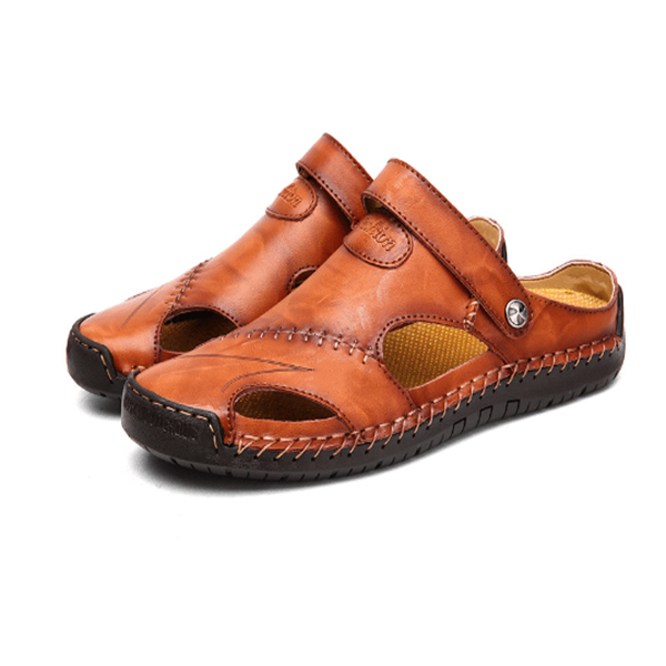 🐂Bărbați în aer liber Moccasin Sandale-7