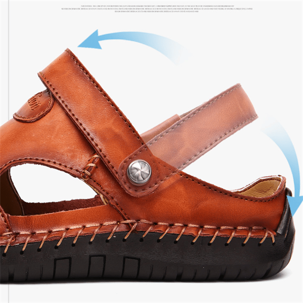 🐂Bărbați în aer liber Moccasin Sandale-5