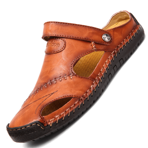 🐂Bărbați în aer liber Moccasin Sandale-8