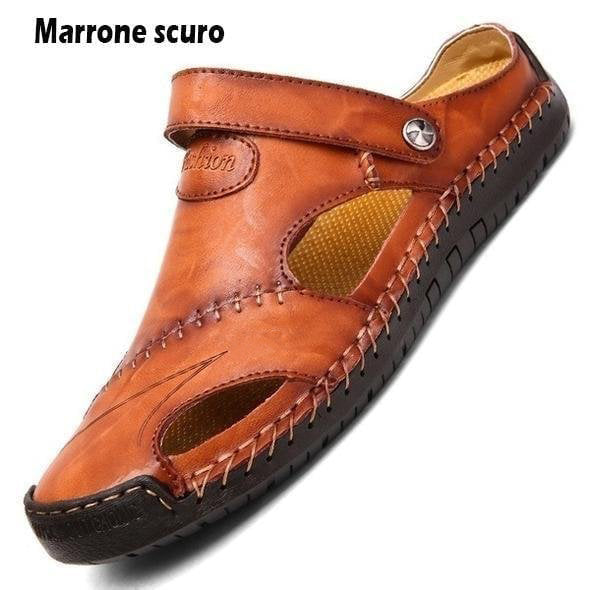 🐂Bărbați în aer liber Moccasin Sandale-12