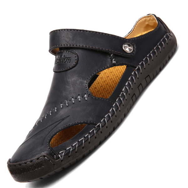 🐂Bărbați în aer liber Moccasin Sandale-11