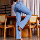 🎁Noutăți 2026 50% REDUCERE👖Blugi evazați elastici cu talie înaltă-9