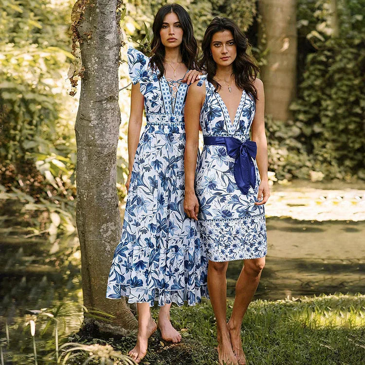 🌸Cel mai bine vândut! 🩱Costum de baie cu decolteu în V și fustă💃-2