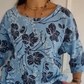 Bluză versatilă casual pentru femei, cu guler rotund și imprimeu-3