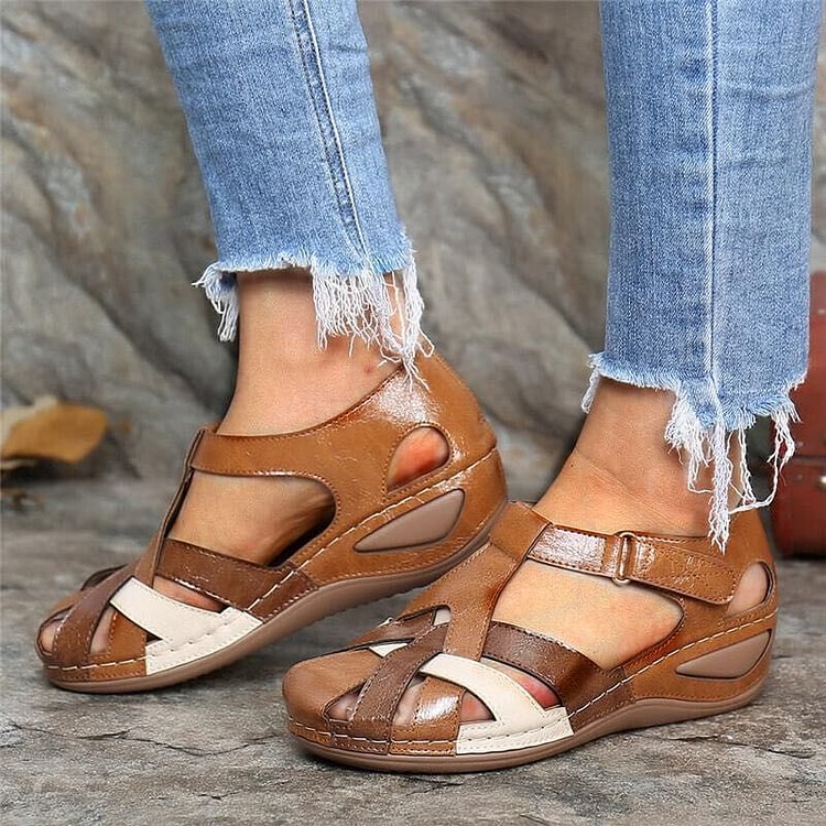 🔥Promoție fierbinte: Economisiți 40% instantaneu🔥Sandale casual cu pene pentru femei-2