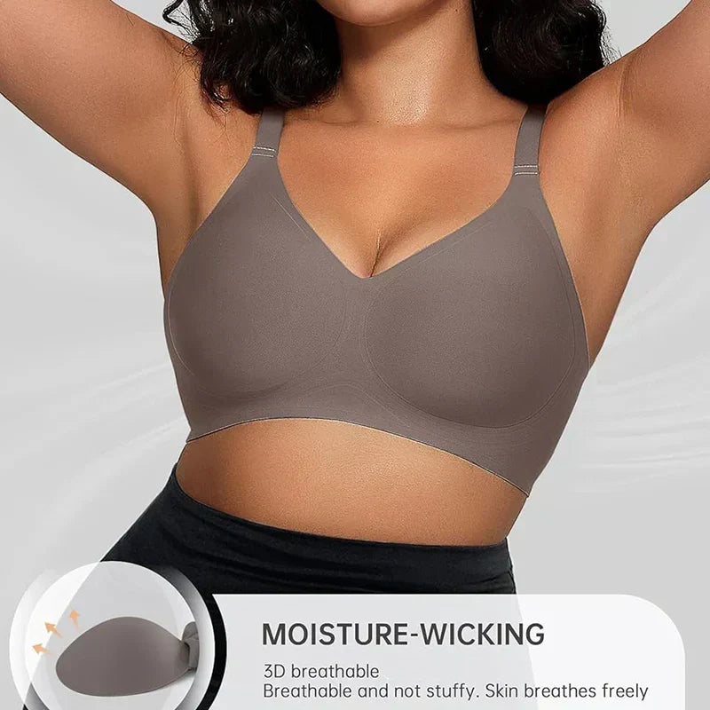 Reducere limitată de 49% 🔥 Sutien confortabil fără sârmă, fără cusături, cu efect push-up pentru femei - croială fină și design respirabil🔝-2