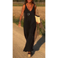 【S-4XL】Femeie Maxi Cami Rochie cu decolteu-5