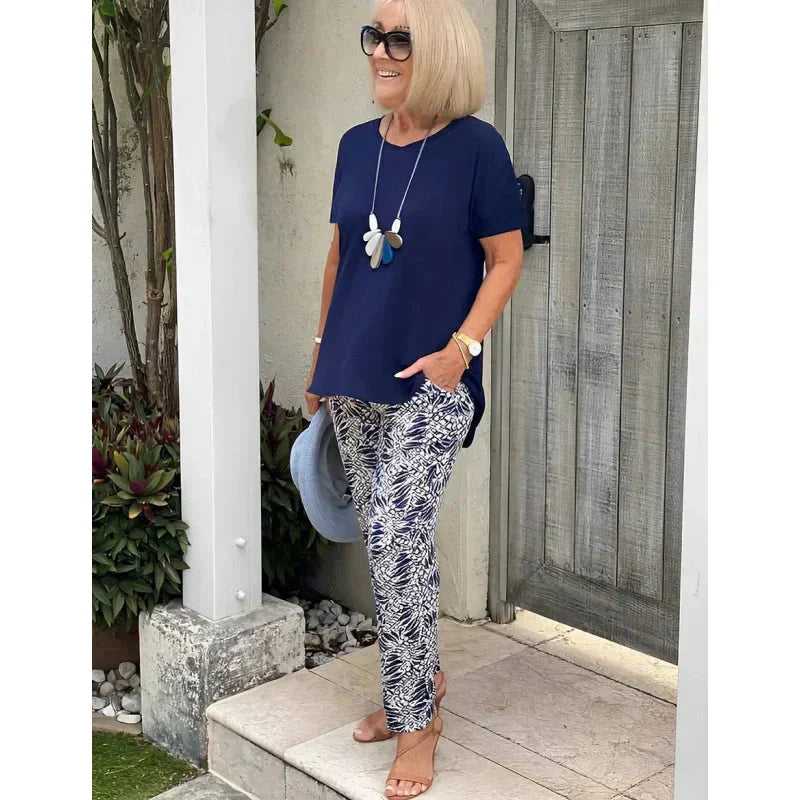 🌺 Set casual de vară din 2 piese – Confort suprem, acum cu 33% REDUCERE!-6
