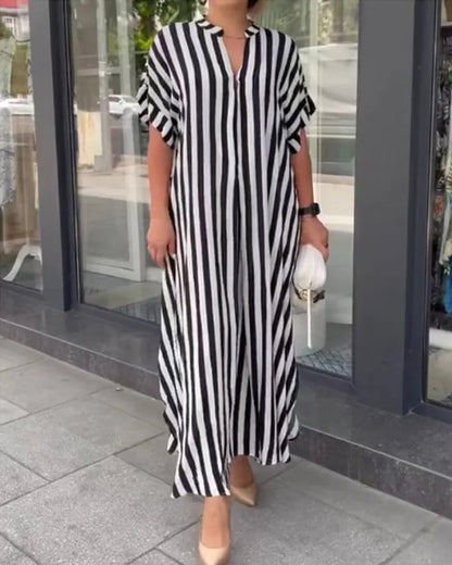 👗Set de cămăși cu guler în V și dungi 【S-3XL】