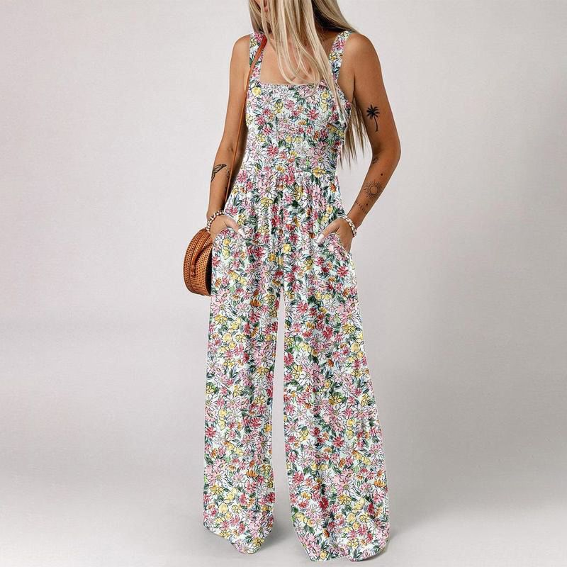 🏖️Reduceri de vară: 50% reducere🌼🎨Salopete casual fără mâneci cu imprimeu pentru femei-10