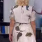 🌹Floral Plus Dimensiune rochie cu curea-2