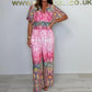 💃Femeii de moda vrac scurt maneca largă picior Jumpsuit🌷-8