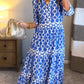 👗Produse noi! Rochie de vară cu imprimare geometrică și gât rotund⭐