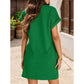 🔥 2026 Nou💞Rochie de buzunar elegantă cu gât rotund și culoare solidă-8
