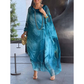 🔥 REDUCERE SPECIALĂ! 🔥 Rochie elegantă din șifon cu imprimeu marmorat-7