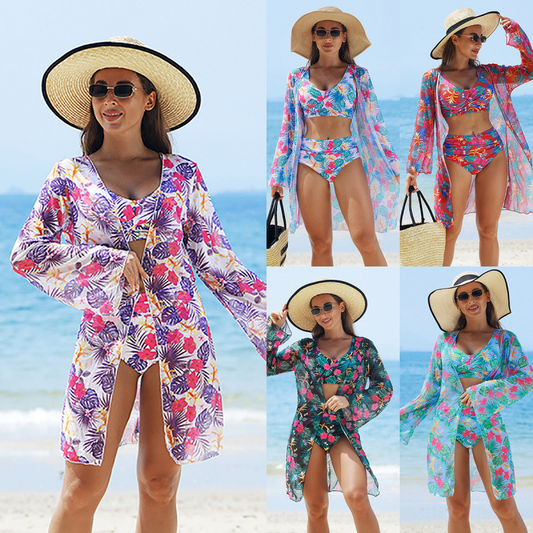 ☀️🌈Culori Vibrante -  🏖️👙Bikini imprimate Costum de baie