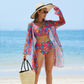 ☀️🌈Culori Vibrante -  🏖️👙Bikini imprimate Costum de baie-6
