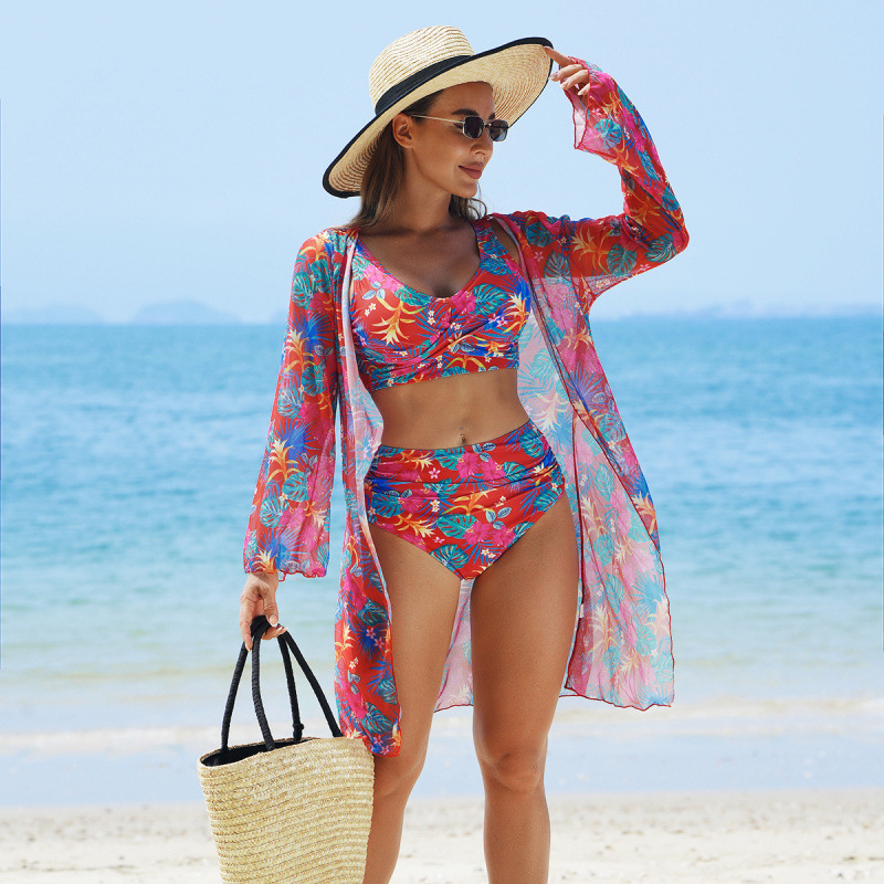 ☀️🌈Culori Vibrante -  🏖️👙Bikini imprimate Costum de baie-6