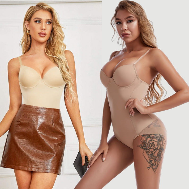🔥Body modelator cu sutien | Talie ajustabilă, cu drapaj, pentru efect de slăbire✨-12