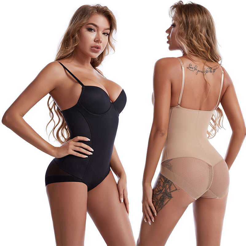 🔥Body modelator cu sutien | Talie ajustabilă, cu drapaj, pentru efect de slăbire✨-13