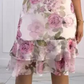 👗【S-4XL】🔥 Rochie Pink Rose Multi Layered Ruffle-5