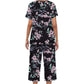 🌸2026 Reducere de 50%⏳Set de pijamale pentru femei cu top și pantaloni imprimați-18