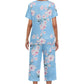 🌸2026 Reducere de 50%⏳Set de pijamale pentru femei cu top și pantaloni imprimați-13